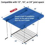 Retails for $180! FLEXIMOUNTS GL1 Overhead Garage Lifting Storage Rack, 4x4 Ft Heavy-Duty Metal Garage Ceiling Rack, Adjustable Organization System With 71