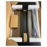 FLEXISPOT Medical Adjustable Overbed Bedside Table with Wheels Pneumatic Mobile Standing Desk Laptop Desk Rolling Computer Cart Movable Table Hospital Home Use(31.5" W x 17.7" D, Mahogany Large)