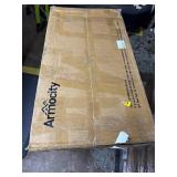 Retails for $110! Armocity Height Adjustable Standing Desk with Power Outlets, 39" Manual Stand Up Desk with Storage Shelves Small Mobile Rolling Computer Desk Portable Laptop Table with Wheels for Ho