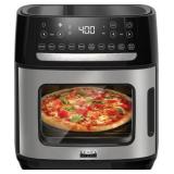 bella PRO - 12.6-qt. Touchscreen Air Fryer Pizza Oven with Rotisserie - Stainless Steel
