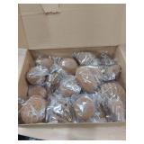 18Pcs Velvet Christmas Tree Ornaments Set, White Shatterproof Flocked Christmas Decorations Bulk for Tree, Classic Decorative Hanging Ball Ornaments for Xmas Holiday Home Party Decor