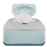 GOGO pure Baby Wet Wipe Warmer and Wet Wipe Dispenser, Holder and Case - with Easy Press On/Off Switch, Great Baby Gift (Blue/Grey) - Only At Amazon