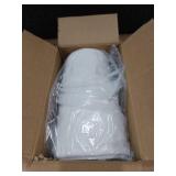 OurWarm Adjustable White Christmas Tree Collar, Rustic Faux Fur Tree Skirt for Xmas Trees Decorations, Farmhouse Christmas Tree Ring Base Cover Modern Boho Holiday Winter Decor