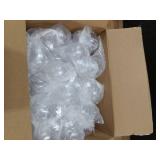 50 Pcs Hanging Clear Plastic Fillable Ornaments Balls,2\" Transparent Christmas Decoration Baubles,DIY Christmas Balls Craft Ornaments for Christmas Tree,Home Decor,Party,Wedding,50 mm