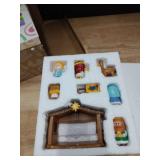 JOYIN 13 PCS Christmas Little Nativity Playset, Reenact Miniature Toys Nativity Set, Christmas Manger Scene for Kids, Present, Xmas Decorations