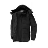 CAMELSPORTS Mens Winter Coats Warm Jacket with Detachable Hood Water-Repellent Windproof Parkas Casual Jackets Black M