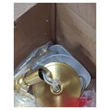 QiMH Gold Table Lamps for Bedroom Set of 2 with Nightlight, Modern Bedside Lamp with 2 USB A+C Charging Port, Clear Nightstand Lamp for Living Room White Shade Home Light Decor(LED Bulbs Included)