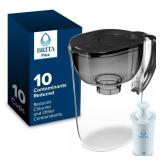 Brita Large 10 Cup Water Filter Pitcher, 1 BritaPlus Filter, Everyday, Black (Package May Vary)