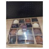 JORNOY 16-Pack Velvet Christmas Ornaments Ball, Large Flocked Ornaments for Christmas Tree - Shatterproof Decorative Hanging Baubles for Christmas Decor Party (Brown, 3.12Inch)