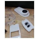 8 Blade All-in-1 Vegetable Chopper Mandoline Slicer with Container, Food Chopper, Onion Chopper, Veggie Cutter for Salad, Kitchen Gadgets Accessories Essentials, White