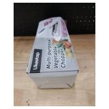 8 Blade All-in-1 Vegetable Chopper Mandoline Slicer with Container, Food Chopper, Onion Chopper, Veggie Cutter for Salad, Kitchen Gadgets Accessories Essentials, White