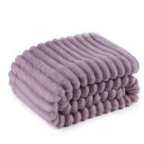 Bedsure GentleSoft Light Purple Throw Blanket for Couch - Cozy Soft Blankets for Women, Cute Small Throws for Girls, Purple, 50x60 Inches