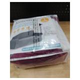 Asnomy Couch Covers for 3 Cushion Couch Stretch Sofa Covers Slipcovers, Pet Protector Furniture Covers for Dogs Cats Spandex Jacquard Fabric Small Checks ï¼Largeï¼Wine Redï¼