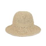 Womens Wide Brim Straw Sun Hat Foldable Floppy Crochet Beach Hat for Summer (US, Alpha, One Size, Beige)