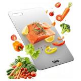 Titanium Cutting Board, 100% Pure Titanium Cutting Boards For Kitchen, Best Non Toxic titanium chopping board, Dishwasher safe, Hygiene and Durability for Meat, Fruit, and Vegetables (12.5L*8W)