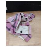 Binshre Womens Plaid Shacket Jackets Fall Fashion 2022 Long Sleeve Button Down Flannel Shirt for Women Pink S US 4-6