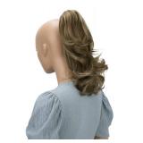 CAISHA 14\" Wavy Clip On Ponytail With Butterfly Clip Hairpiece Heat-resistant Synthetic Fibres Brown Blond Mix H60