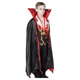 Spooktacular Creations Child Vampire Costume for Boy, Scary Halloween Red Vampire Costume for Kids Dress Up (Large(10-12yr))