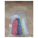 PPhtony 80s Crochet Headbands 6Pcs Colorful Retro Stretch Knitted Hair Bands Accessories for Women Girls Teens Halloween Dress Up Party Costume (Mixed Color)