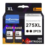 PG-275 Black Ink Cartridge Replacement for Canon 275 Black Ink Cannon 275 Ink PG-275XL 275XL Ink Cartridges for Canon Printers Pixma TS3722 TS3522 TS3500 TS3700 TR4720 TR4700 TR4722 Printer Ink 275