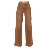 Astylish Womens Jeans Trendy Fall 2025 Wide Leg Jeans Woman Tummy High Waist Double Button Bootcut Trousers Stretchy Vintage Denim Jean Pants Brown Size 12