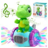 Beria Dinosaur Robot Car Toy with Lights & Music, Toddler Toys 1-3, Dinosaur Universal Cars, Toys for 3 Year Old Boys Ages 2-4, Gifts for 1-3 4 5 6 7 Year Old Birthday Christmas