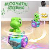 Beria Dinosaur Robot Car Toy with Lights & Music, Toddler Toys 1-3, Dinosaur Universal Cars, Toys for 3 Year Old Boys Ages 2-4, Gifts for 1-3 4 5 6 7 Year Old Birthday Christmas