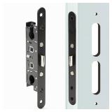 2 Point Bolt Mortise Lock Replacement Fits for Pella Storm Doors ONLY, 2-1/2\" Handle PZ, 7/8\" Backset, 7-1/4\" Faceplate Screw Hole Centers, Bolts Spaced at 2-1/2\", Non-Handed, Black