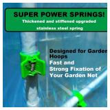 Greenhouse Clamps for3/4-1 Inch PVC Pipe, Greenhouse Hoops,Support Frame, Grow Tunnel,Plant Support Garden Stakes.For Fixing Plant Cover, Garden Plastic Sheeting, Film Row Cover, Net.