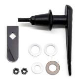 Criditpid LK26SV Handle Latch Kit Replacement for US Stove Wondercoal, Wonderluxe, Wonderwood Handle Assembly.