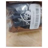 CosInStyle Pirate Halloween Costume, 3 Pcs Set with Head Scarf, Bandana Belt Waist Sash, Eye Patch for Halloween Costumes Cosplay (Brown)