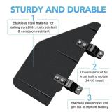 Trolling Motor Accessories, Haoguo Paddle Boat Parts, Boat Rudder Fits Most 24-55 Thrust Trolling Motors, Great for Pontoon, Fishing Kayak, Canoe, Jon Boat