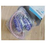 INFURTURE USB C Headphones with Mic,Volume Control,Tangle-Free Plaiting Line,Wired Headphones Type c,Lightweight Foldable for iPhone 17/16/15 Headphone Series/Tablet/School/Travel/Sports/Audiobooks