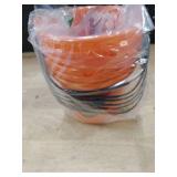 Zcaukya Halloween Trick Treat Candy Buckets, 6-Pack Plastic Pumpkin Pails