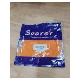 Soarer Orange Ostrich Feather Trim - 1.5Ply 4-5Inch 2Yards Feathers Fringe Trim for DIY Sewing Clothing,Halloween Home Party(1.5ply-Orange)