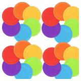 Nujzuir 12Pcs Kids Flying Disc 7 Inch Silicone Flying Disks Bulk for Children Dogs Outdoor Backyard Lawn School Teaching Early Education Sports Games Party Favors, 6 Colors