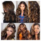 Condescension Human Hair Bundles 20 22 24 Inch Chocolate Brown P4/30 Body Wave Bundles Human Hair 100% Unprocessed Soft Sewn In Hair with Double Weft for Black Women