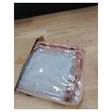 PACKISM TSA Approved Toiletry Bag - Clear Makeup Bag 3 Pack Medium, Quart Size Bag for 3-1-1 Liquids with Metal Smooth Zipper, Travel Makeup Bag for Women Men, Airport Airline Compliant Bag, Rose Pink