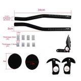 UPANBIKE Bike Handlebar Bicycle Rest Handlebar Time Trial Cycling TT Bar Triathlon Aero Bar for Road Bike Mountain Bike 31.8mm Clamps