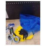 Spooktacular Creations Halloween Child Girl Cute Yellow Shirt Tutu Outfit, Kids Halloween Costume Accessories Set with Hat Gloves Suspender Goggle for Holiday Dress Up Parties