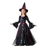 Seasons Girls Light Up Deluxe Moonlight Witch Costume (S(4-6))