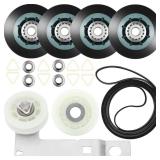 Upgraded 4392067RC Dryer Repair Kit, 4392067 Dryer Maintenance Kit with WPW10314173 Drum Roller & 661570V Belt & 279640 Idler Pulley&279640 dryer idler Suitable for maytag kenmore whirlpool Dryers
