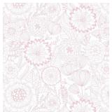 CiCiwind Peel and Stick Wallpaper Pink and White Floral Contact Paper Removable Self Adhesive Modern Eco-Friendly Decorative Bathroom Bedroom Cabinet Papel Tapiz para Pared 17.3\" x 78.7\"