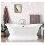 CiCiwind Peel and Stick Wallpaper Pink and White Floral Contact Paper Removable Self Adhesive Modern Eco-Friendly Decorative Bathroom Bedroom Cabinet Papel Tapiz para Pared 17.3\" x 78.7\"