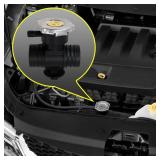 52028810AL 52029195AK Radiator Coolant Filler Neck with Cap Compatible with 2001-2004, 2007-2018 Chrysler 200, Sebring | Dodge Dakota, Durango, Caliber, Avenger, Journey | Jeep Compass, Patriot