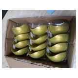 12 Pcs Diwali Diyas Lamp Decorations, Diwali Gold Peacock LED Water Sense Lights, Waterproof Flameless Tea Lights,Oil Lamps for Centerpieces Indian Temples Pooja Housewarming Return Gift