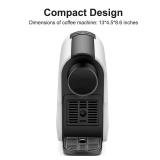 beanglass Mini Espresso Machine Compatible for NS Original Line Pods, Compact Capsule Coffee Maker with 20 Bar High Pressure Pump, 22 oz Removable Water Tank