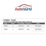 Autoround 512347 Rear Wheel Bearing and Hub Assembly Compatible with 2004-2013 Mazda 3, 2006-2017 Mazda 5 W/ABS