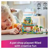 LEGO Friends Pet Accessories Shop Pretend Play Set - Building Toy for Kids, Girls and Boys, Ages 6+ - with 3 Minidolls, Toy Dog, Cat, & Rabbit - Gift Idea for Birthday - 42650