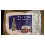 Ruisita 4 Bags Christmas Fake Snow Artificial Snow 35.3 Ounces Fluffy Snow Fiber for Snow Blanket, Christmas Tree Decoration, Holiday and Winter Displays